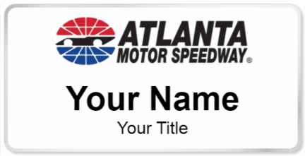 Custom name badges for Atlanta Motor Speedway