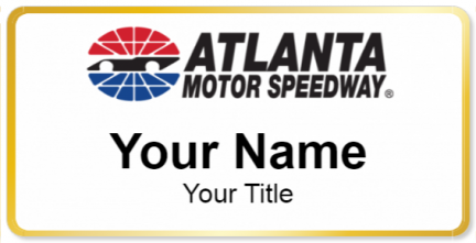 Custom name badges for Atlanta Motor Speedway