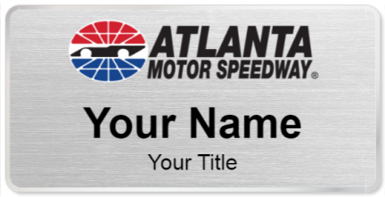 Custom name badges for Atlanta Motor Speedway