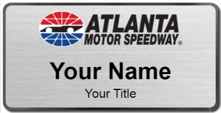 Custom name badges for Atlanta Motor Speedway