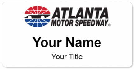 Custom name badges for Atlanta Motor Speedway