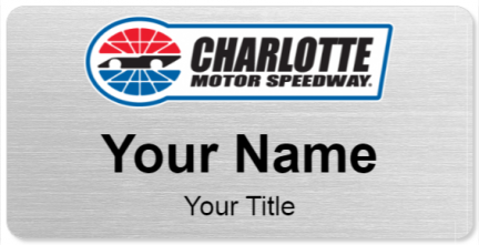 Custom name badges for Charlotte Motor Speedway