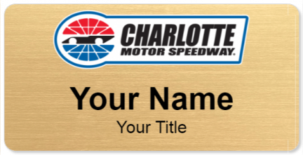 Custom name badges for Charlotte Motor Speedway