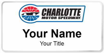 Custom name badges for Charlotte Motor Speedway