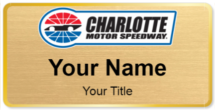 Custom name badges for Charlotte Motor Speedway