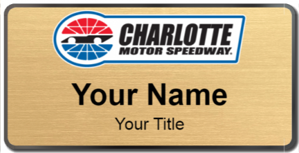 Custom name badges for Charlotte Motor Speedway
