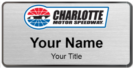 Custom name badges for Charlotte Motor Speedway