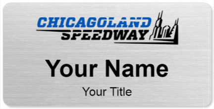 Custom name badges for Chicagoland Speedway