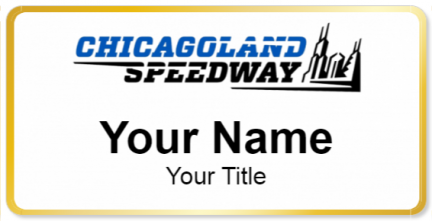 Custom name badges for Chicagoland Speedway