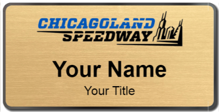 Custom name badges for Chicagoland Speedway