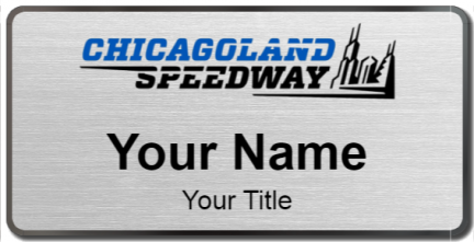 Custom name badges for Chicagoland Speedway