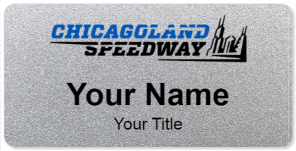 Custom name badges for Chicagoland Speedway