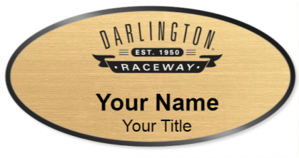 Custom name badges for Darlington Raceway