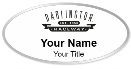 Custom name badges for Darlington Raceway