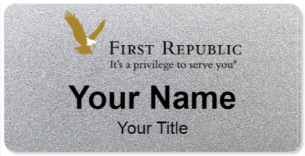 Custom name badges for First Republic