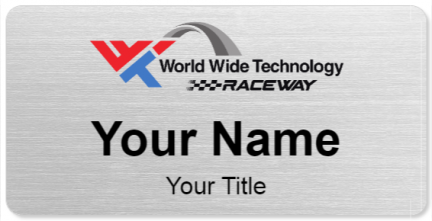Custom name badges for World Wide Technology Raceway