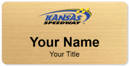 Custom name badges for Kansas Speedway