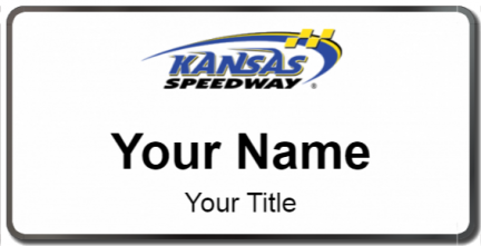Custom name badges for Kansas Speedway