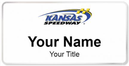 Custom name badges for Kansas Speedway