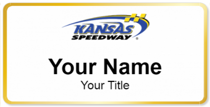 Custom name badges for Kansas Speedway