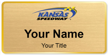 Custom name badges for Kansas Speedway