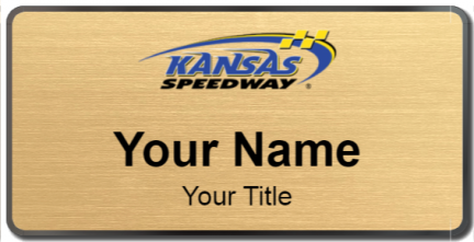 Custom name badges for Kansas Speedway