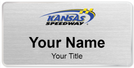 Custom name badges for Kansas Speedway