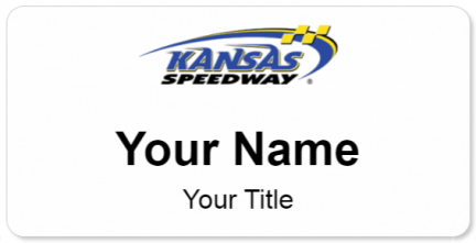 Custom name badges for Kansas Speedway