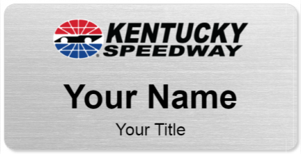 Custom name badges for Kentucky Speedway