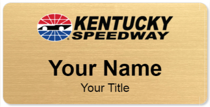 Custom name badges for Kentucky Speedway