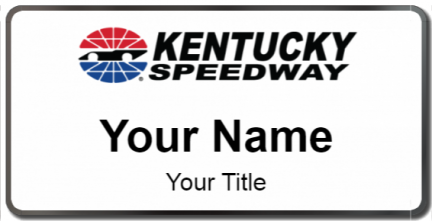 Custom name badges for Kentucky Speedway