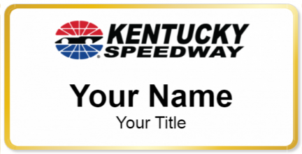 Custom name badges for Kentucky Speedway