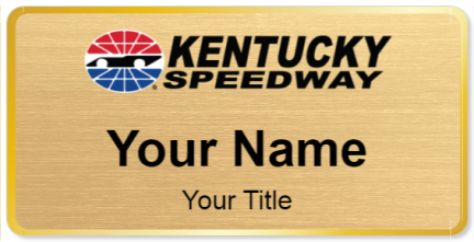 Custom name badges for Kentucky Speedway
