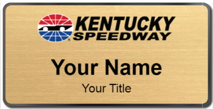 Custom name badges for Kentucky Speedway