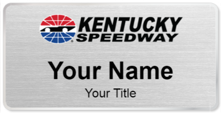 Custom name badges for Kentucky Speedway