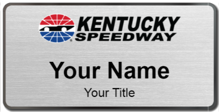 Custom name badges for Kentucky Speedway