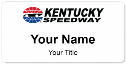 Custom name badges for Kentucky Speedway