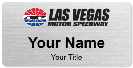 Custom name badges for Las Vegas Motor Speedway