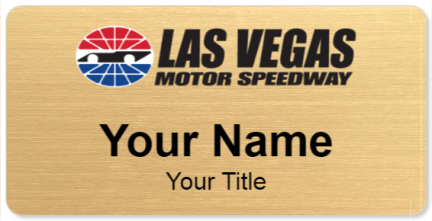 Custom name badges for Las Vegas Motor Speedway