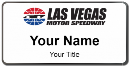 Custom name badges for Las Vegas Motor Speedway