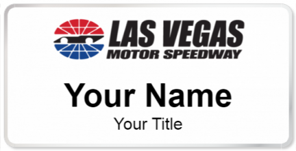 Custom name badges for Las Vegas Motor Speedway