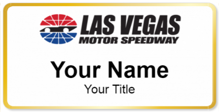 Custom name badges for Las Vegas Motor Speedway