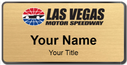 Custom name badges for Las Vegas Motor Speedway