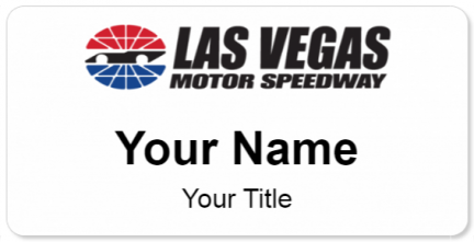 Custom name badges for Las Vegas Motor Speedway