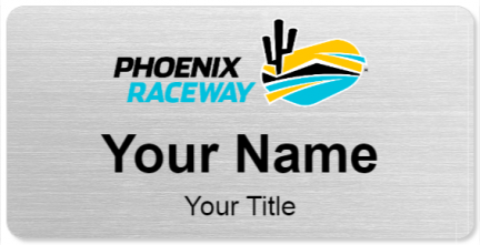 Custom name badges for Phoenix Raceway