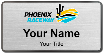 Custom name badges for Phoenix Raceway