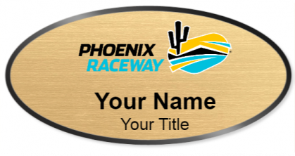 Custom name badges for Phoenix Raceway