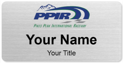 Custom name badges for Pikes Peak International Raceway