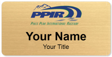 Custom name badges for Pikes Peak International Raceway