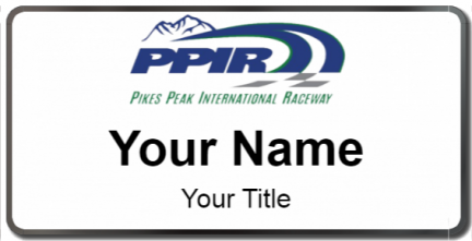 Custom name badges for Pikes Peak International Raceway